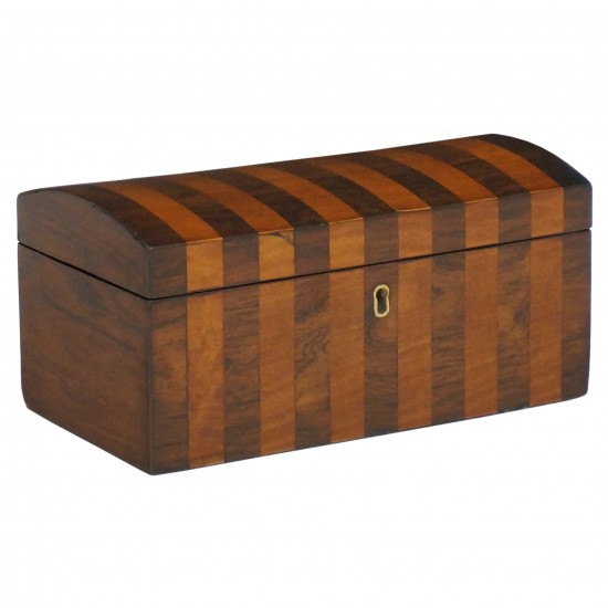 Domed Striped Wood Box
