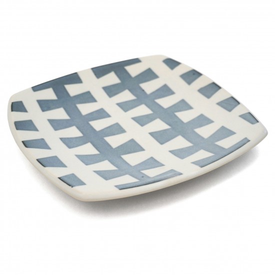 Square “Zipper” Porcelain Platter