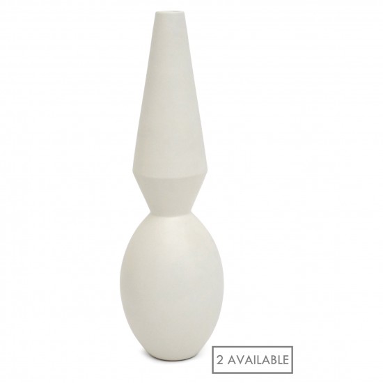 White Matte Ceramic Vase