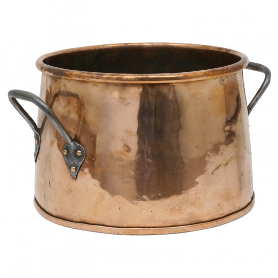 French Circular Copper Bucket