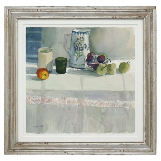 French Watercolor Still Life Painting