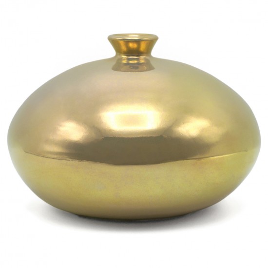 Ceramic Gold Glazed Vase