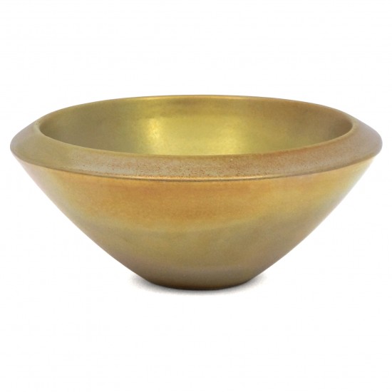 Ceramic Silver Gold Glazed Bowl