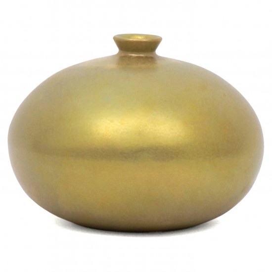 Ceramic Silver Gold Glazed Vase