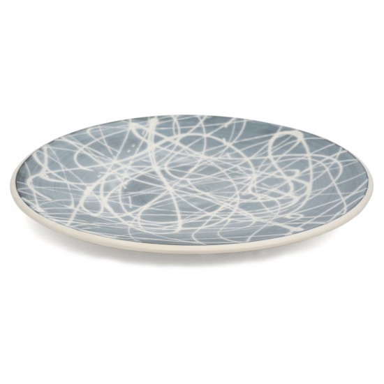 Large Porcelain Blue and White Platter