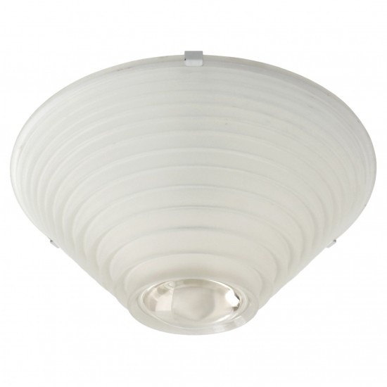 Stepped Frosted Glass Ceiling Fixture