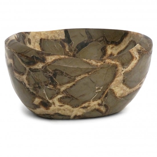 Taupe and Beige Marble Dish