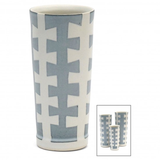 Porcelain “Zipper” Vase