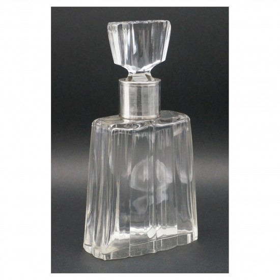 Crystal Decanter with Sterling Collar