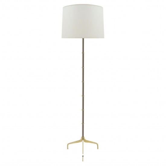 Steel and Brass Standing Lamp