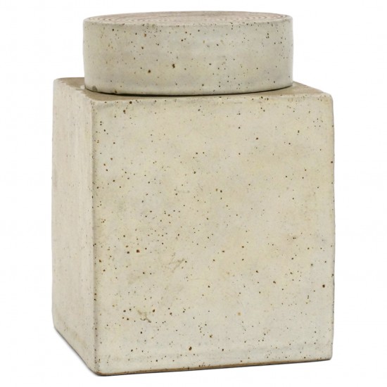 Square Jar with Lid by Gambone