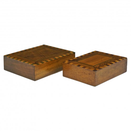 Pair of Inlaid Italian “Secret” Boxes