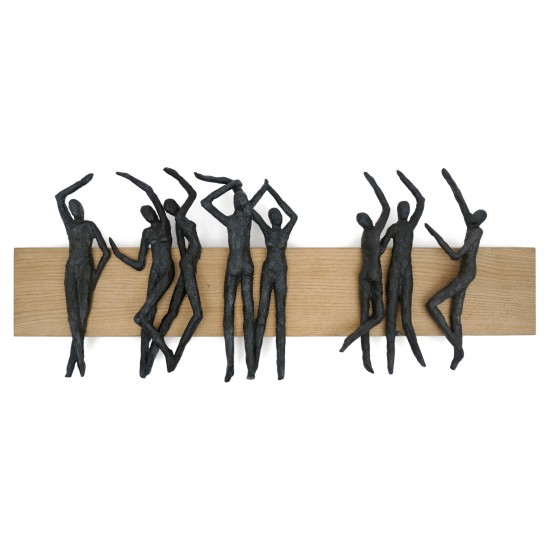 Wall Sculpture in Wood and Bronze