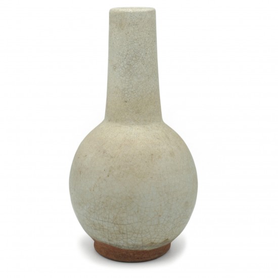 Thai Gray/White Terra Cotta Vase