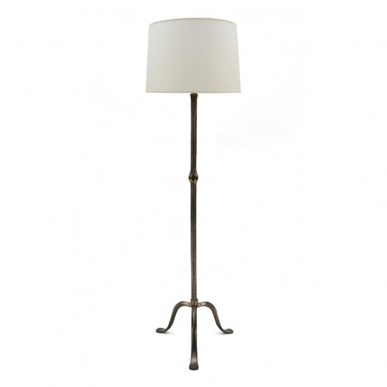 Polished Steel Standing Lamp