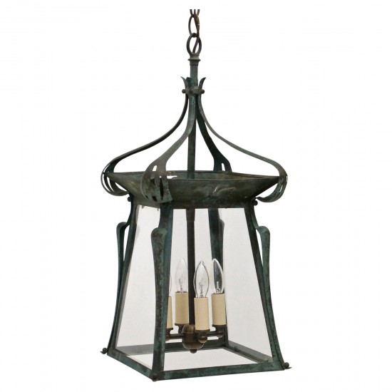 Art Nouveau Patinated Lantern
