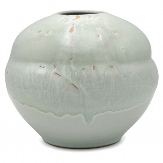 Shaped Celadon Drip Vase