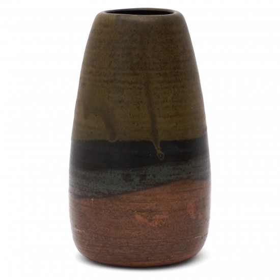 French Studio Art Stoneware Vase