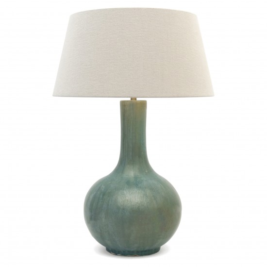 Light Blue/Green Stoneware Lamp