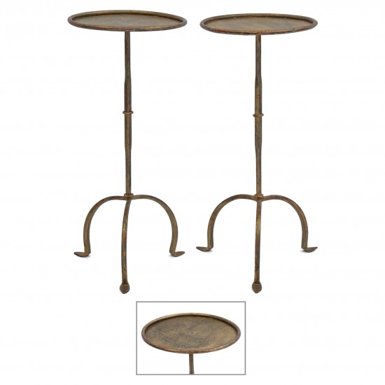 French Iron Tripod Tables