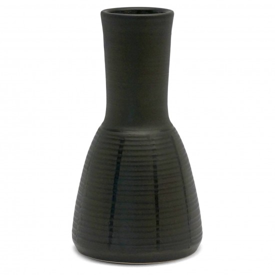 Black Vase with Long Neck