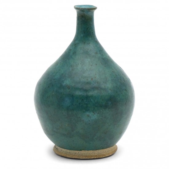 Blue Green Stoneware Vase