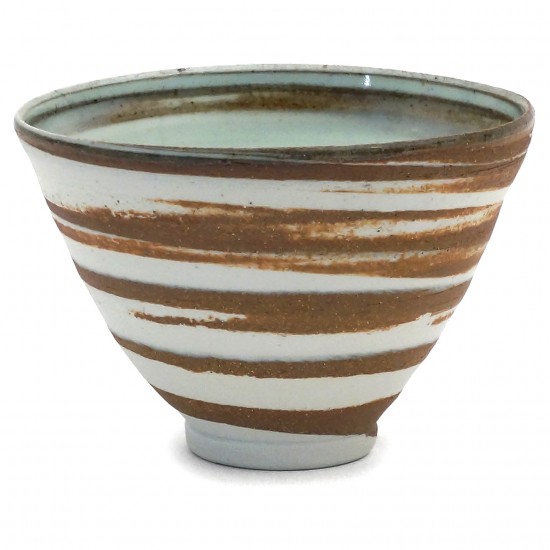 Celadon and Brown Stripe Bowl