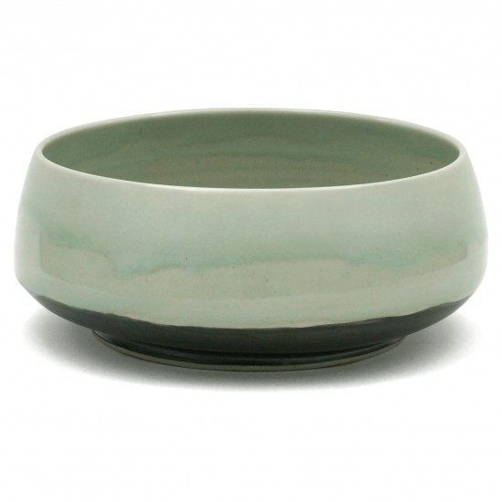 Celadon and Black Stoneware Bowl