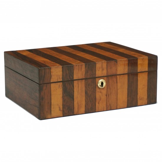 Rosewood and Burl Wood English Box