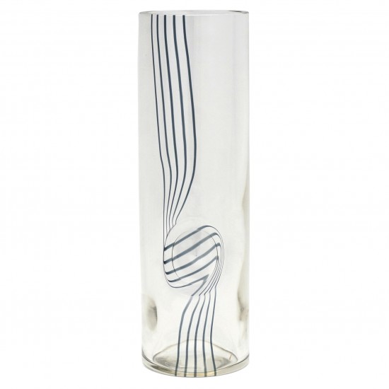 Large Glass Cylinder Vase by Seguso