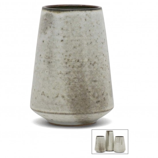 French Gray Stoneware Vase