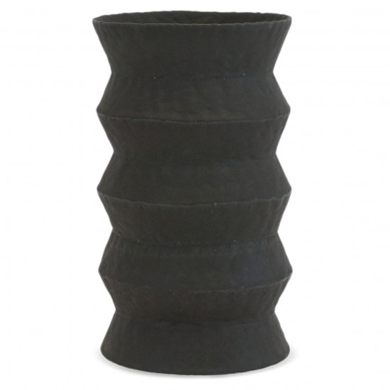 Black Zig-Zag Ceramic Umbrella Stand