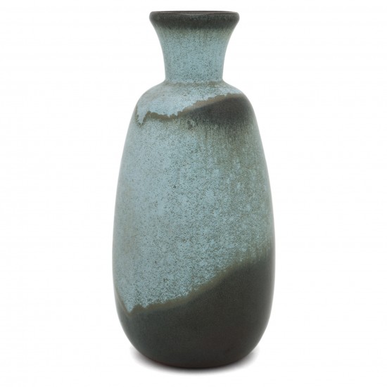 Blue and Olive Ceramic Vase