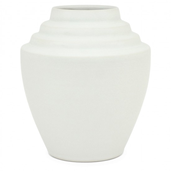 White Porcelain Stepped Vase