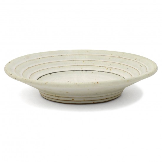 Ribbed Stoneware Plate