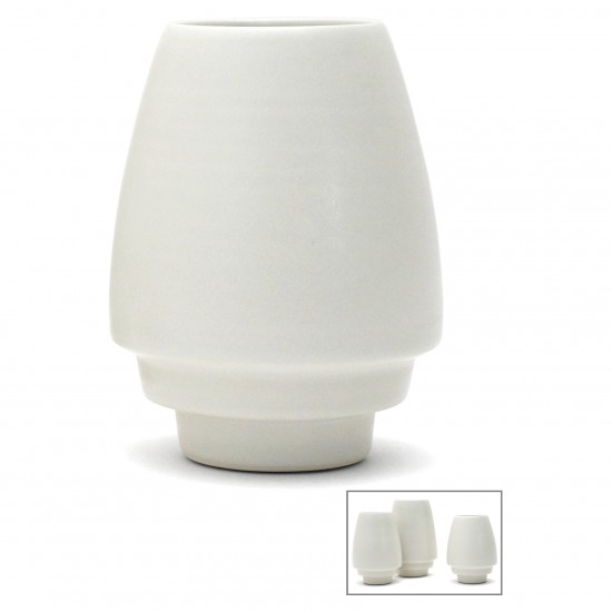 Porcelain Vase with Stepped Base
