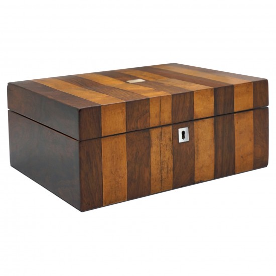 Large Striped Wood Box