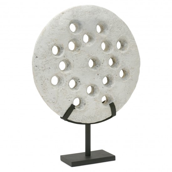 Pierced Circular Stone Wheel on Stand