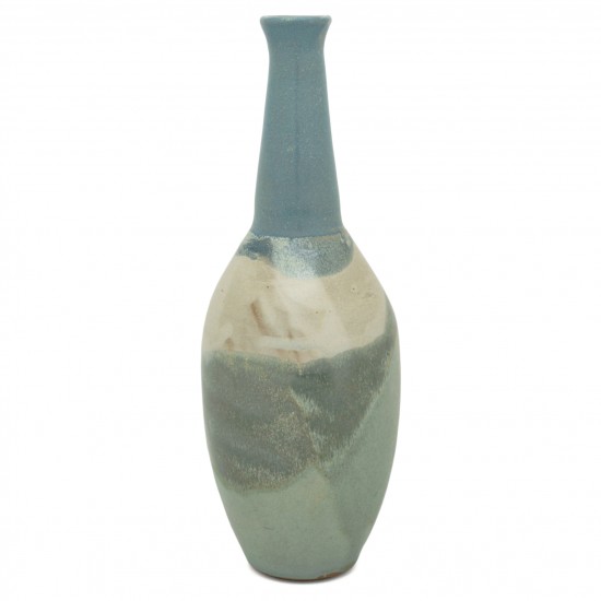 Studio Art Pottery in Blues and Beige
