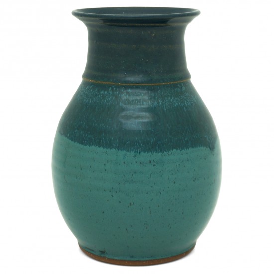 Two Color Blue Green Vase