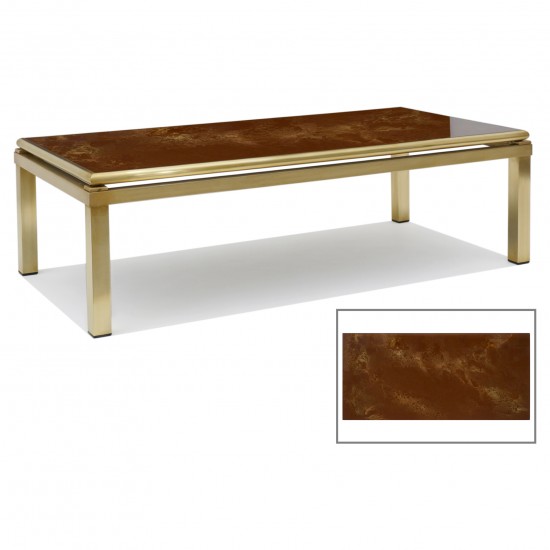 Brass Coffee Table by Guy Lefevre for Maison Jansen