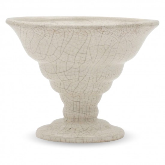 French White Pedestal Bowl
