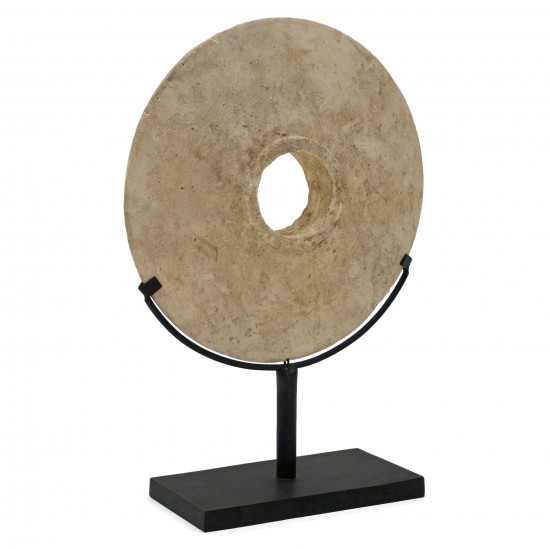 Sandstone Disc on Stand