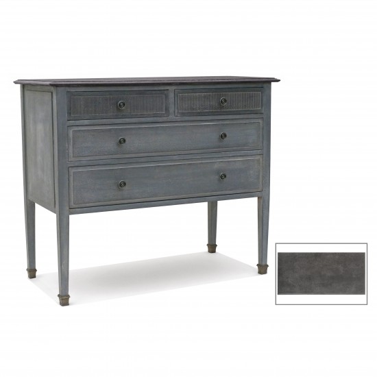 Blue Painted Commode