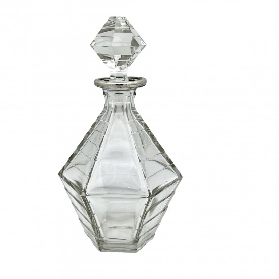 Shaped Cut Crystal Decanter