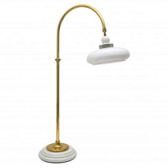 Brass and Plexi-glass Standing Lamp
