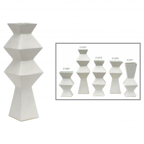 Angular Stoneware Vase