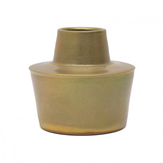Gold Matte Glazed Shaped Vase