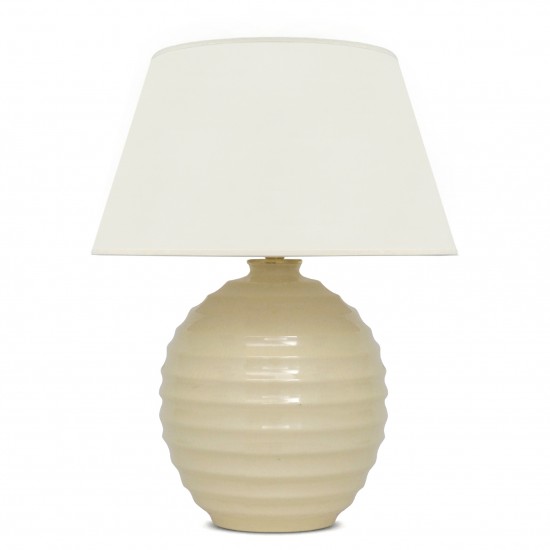 Yellow/Cream Ceramic Table Lamp