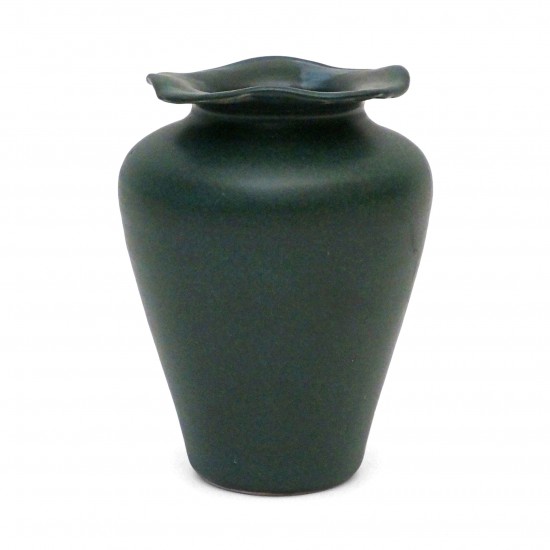 Dark Green Stoneware Vase